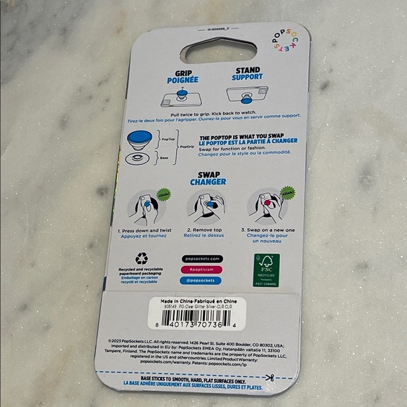 Set of 8 PopSocket PopGrip - Multicolor Swirl and Abstract Designs. - Picture 6 of 6